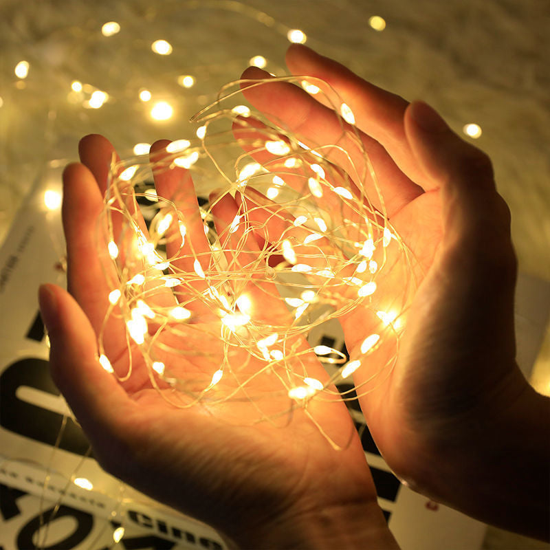 Decorative Copper Wire String Lights with USB Connection