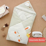 Hooded Swaddle Blanket for Babies – Cozy Sleeping Bag for Newborns
