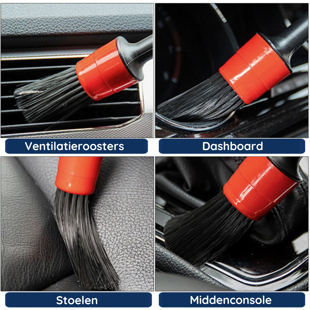 Versatile Brush Set for Vehicle Care – 7-Piece
