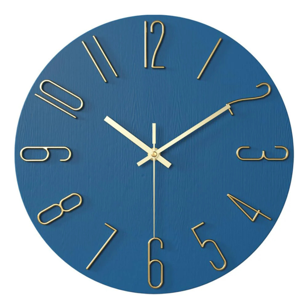 Modern and Silent Wall Clock for Living Room - Elegant Clock