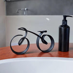 Elegante Fahrradskulptur aus Metall für dein Zuhause