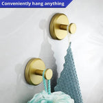 Suction Cup Wall Hooks - No Drilling, Strong Hold up to 6.8 kg