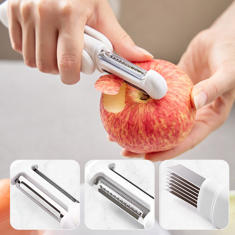 3-in-1 Multifunktionaler Drehschäler