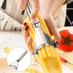 Stainless Steel Corn Cob Peeler for easy use | CornMaster