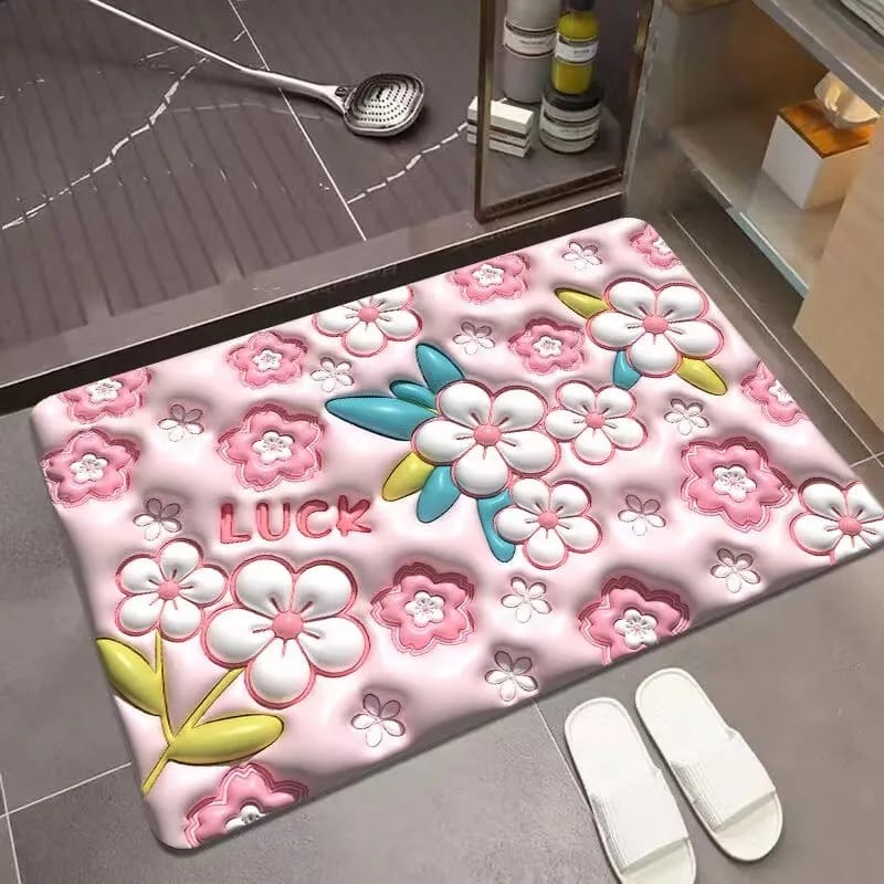 3D Antirutsch- und Wasserabsorbierende Badezimmermatte AquaGuard