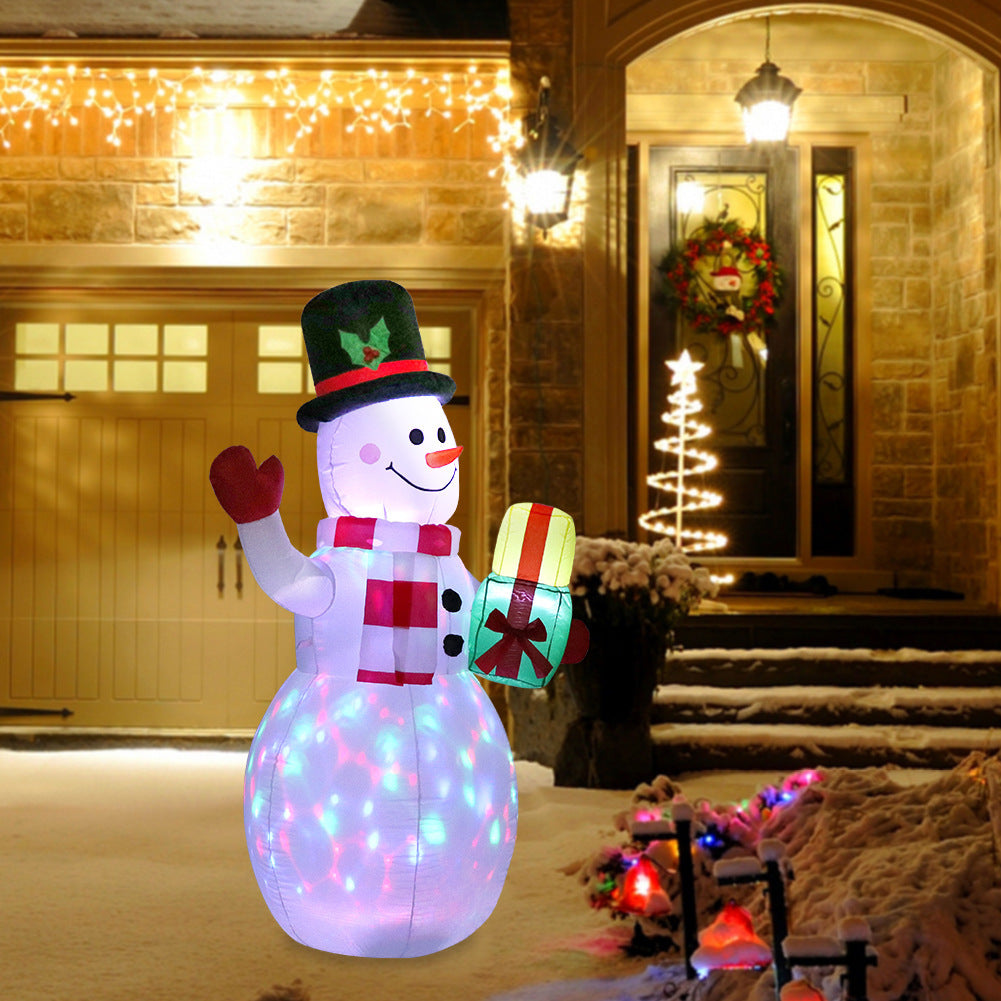 Christmas decorations – snowman or Christmas tree with lighting
