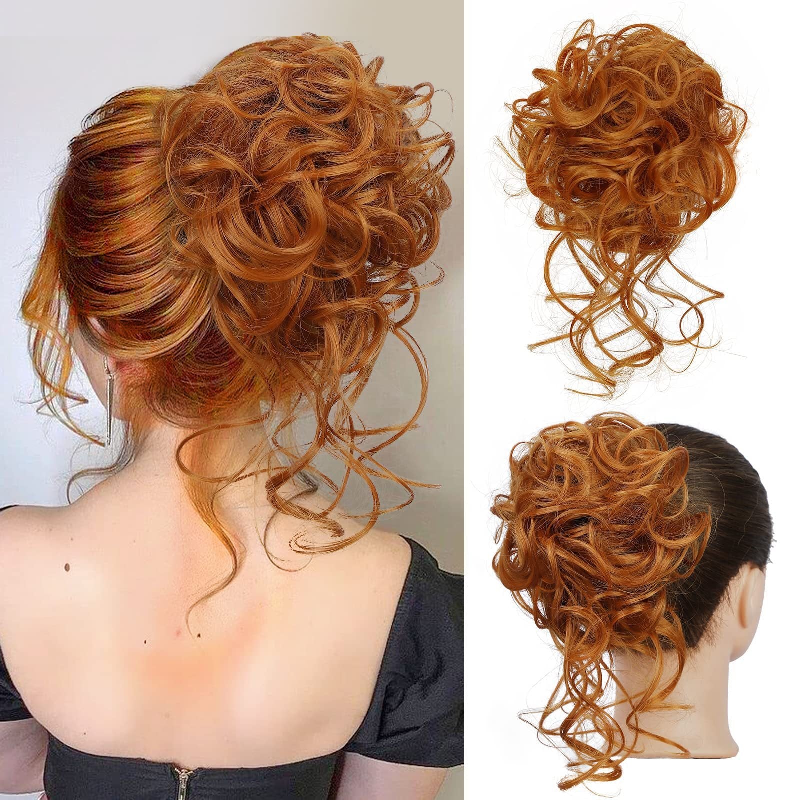 Hair clips for curly bun hairstyles