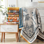 Reversible Cotton Beach Towel in Vibrant Colors | AquaChic