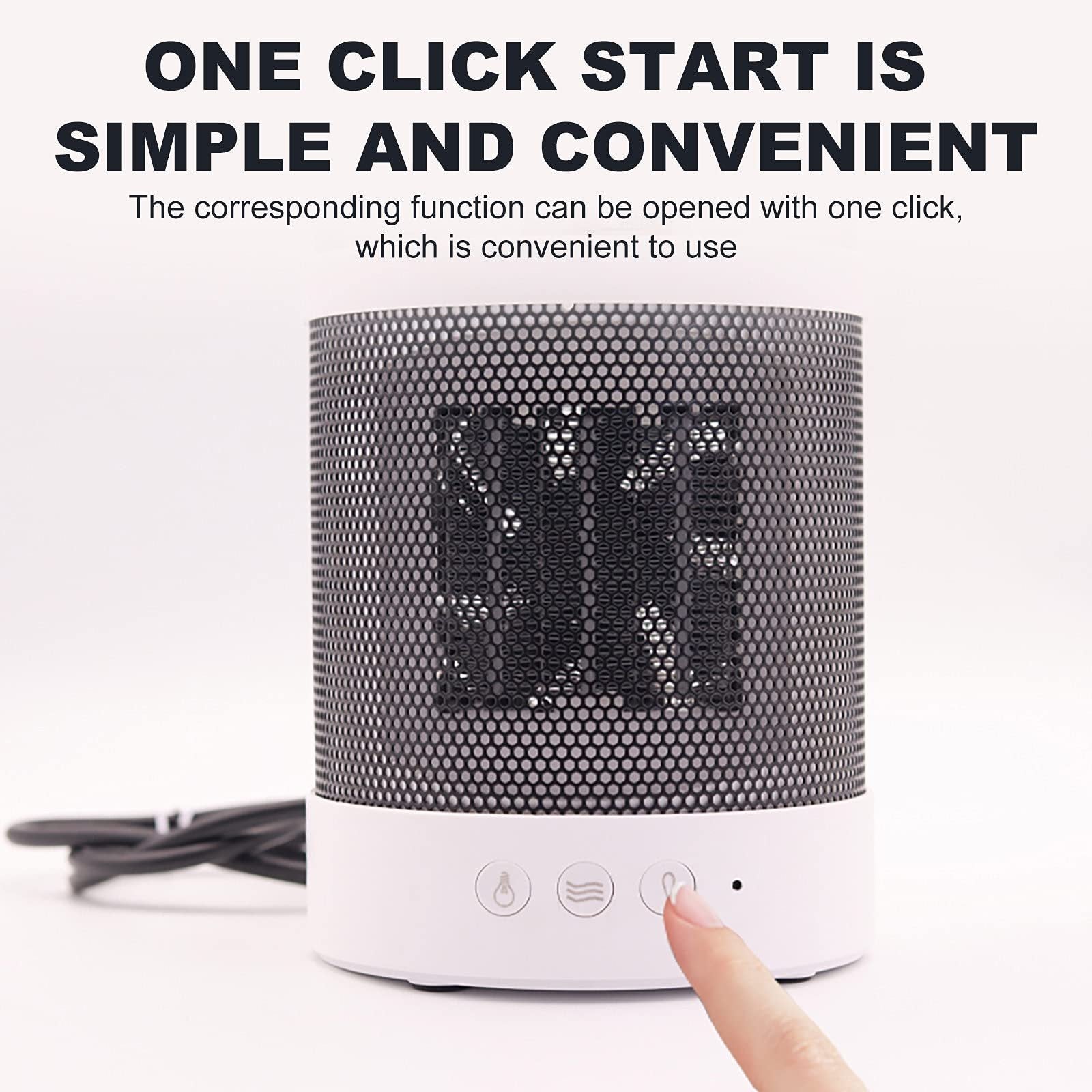 Compact 3-in-1 Heating Solution with Humidifier and Light