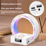 Multifunctional Bluetooth lamp with integrated charging station and alarm clock