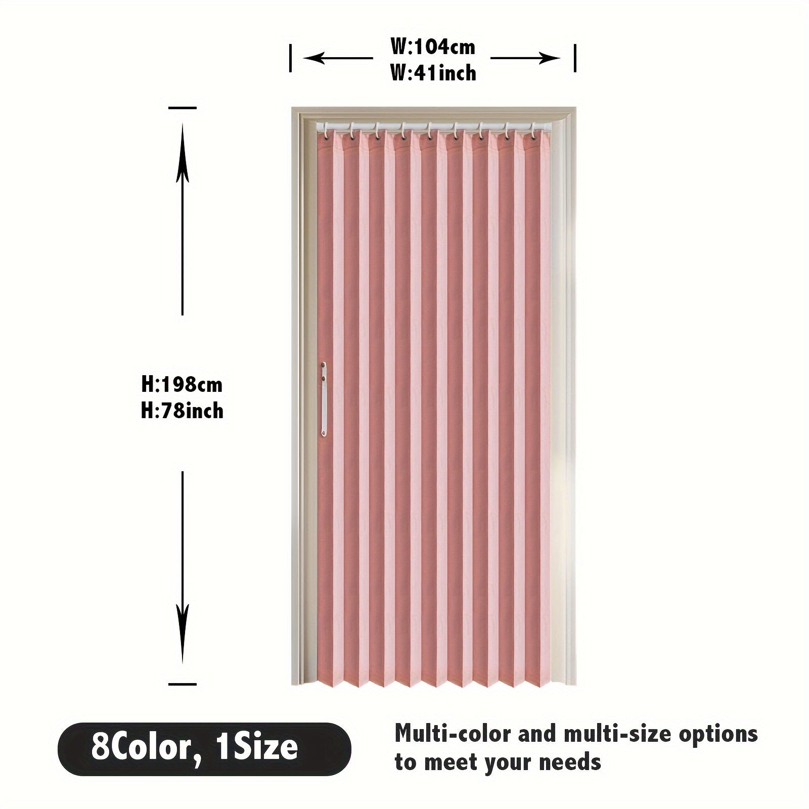 Colorful Magnetic Folding Curtain – Space-Saving Partition for Home and Office