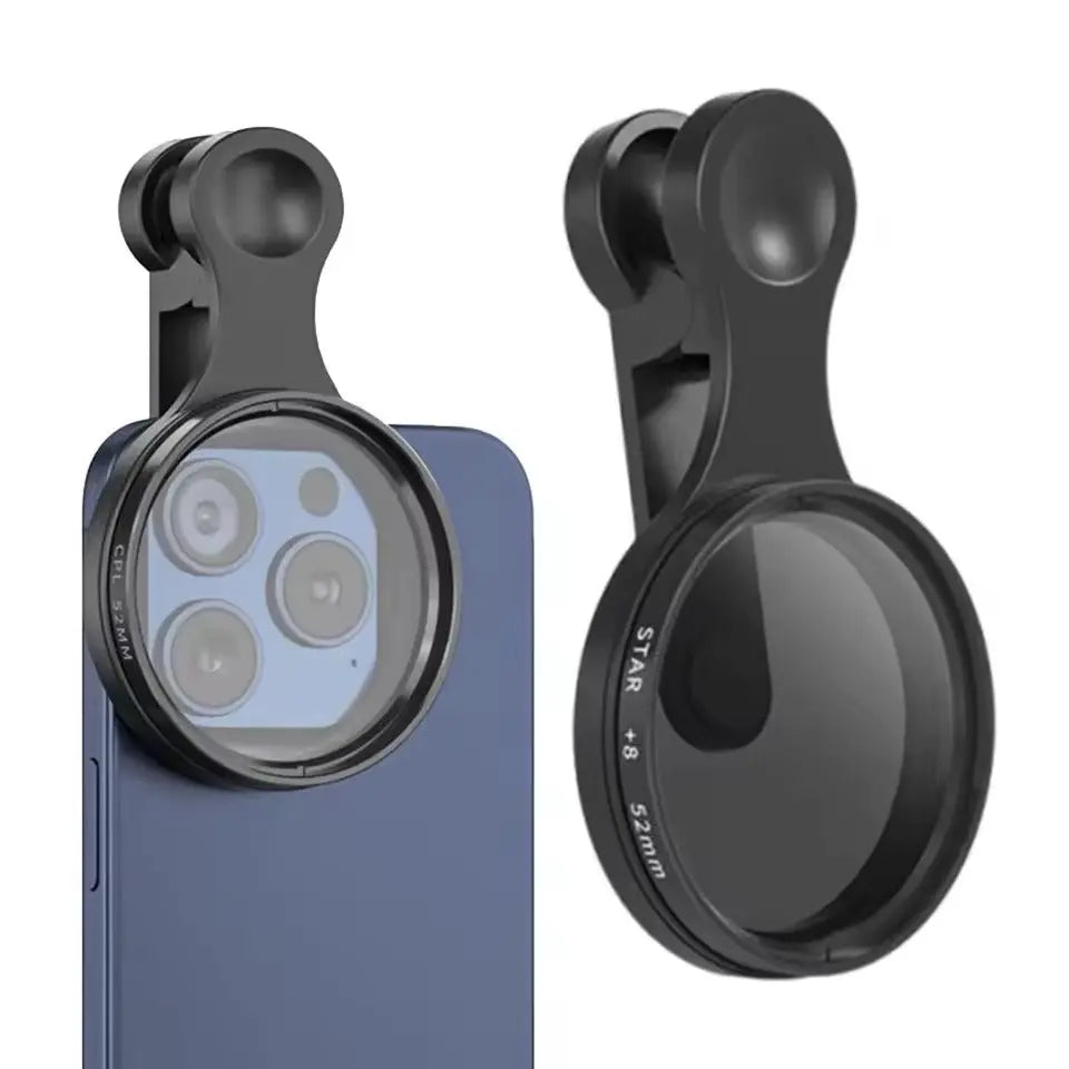 Smartphone Polarization Filter 52mm with Universal Clip