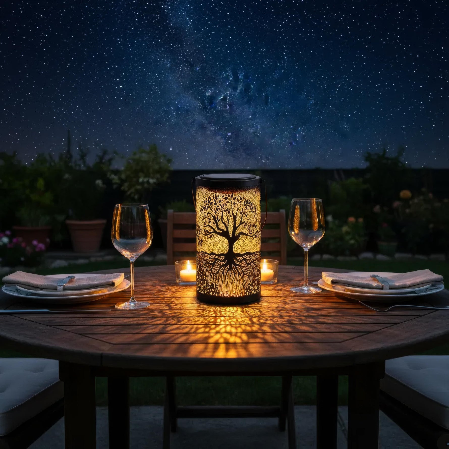 Sonnenstrahl – Solarleuchte für Garten und Terrasse