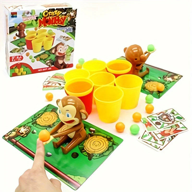 Two-player tabletop game with catapult
