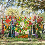 Farbenfroher Metallzaun – Verleihen Sie Ihrem Garten neuen Glanz