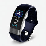 Smart fitness watch with ECG monitoring and activity tracking
