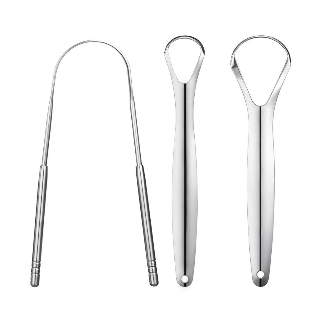 3-Piece Stainless Steel Tongue Cleaner Set | ZungenFrisch
