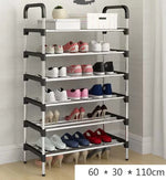 6-schichtiger Schuhregal aus Stahl - Hochwertiges Design