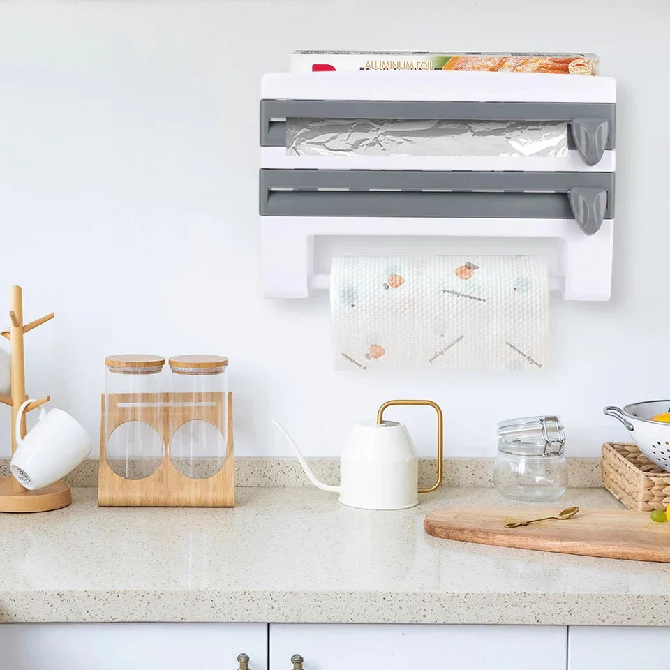All-in-one paper dispenser with versatile functions