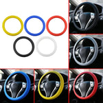 Sporty steering wheel cover for improved grip