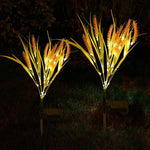 2er Set solarbetriebene Weizenähren Lichter