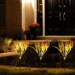 2er Set Solar-Weizenlichter für zauberhafte Gartenakzente