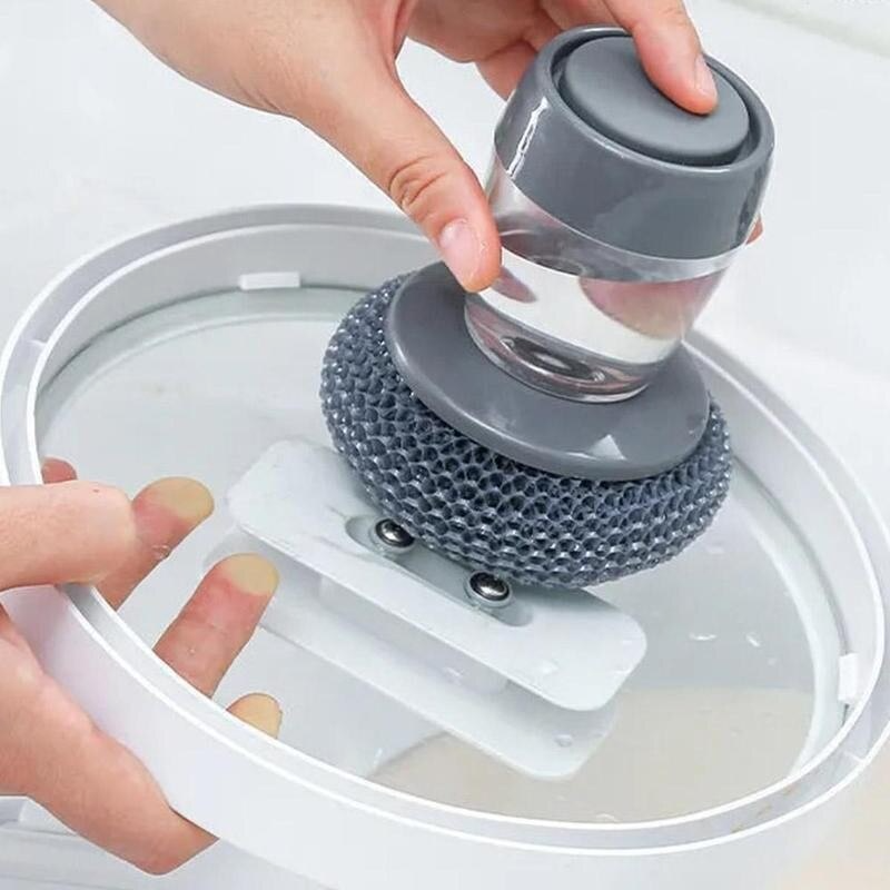 2-in-1 Dish Brush | Reduces waste and makes dishwashing easier!