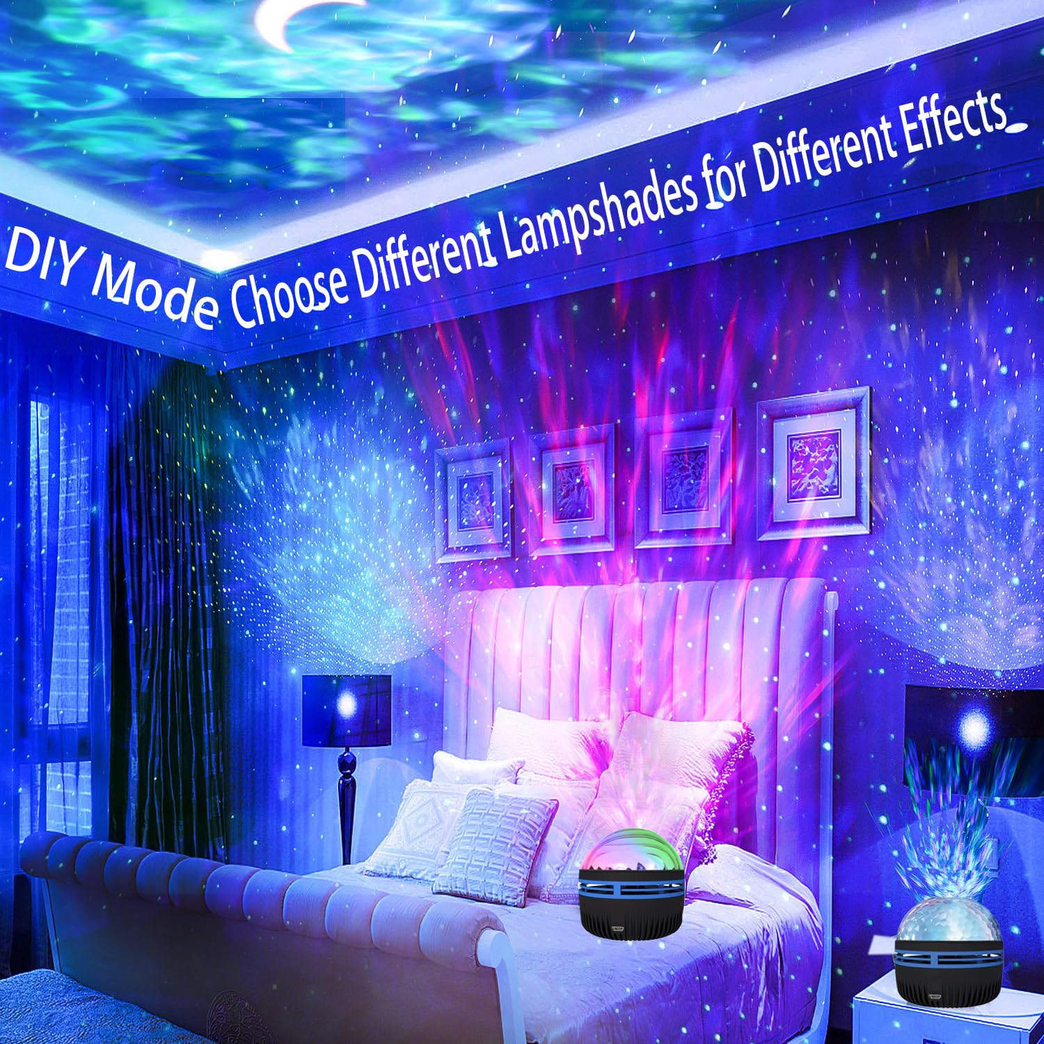 2-in-1 Aurora and Ocean Wave Projector