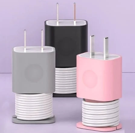 Practical 2-in-1 Silicone Charger Protector