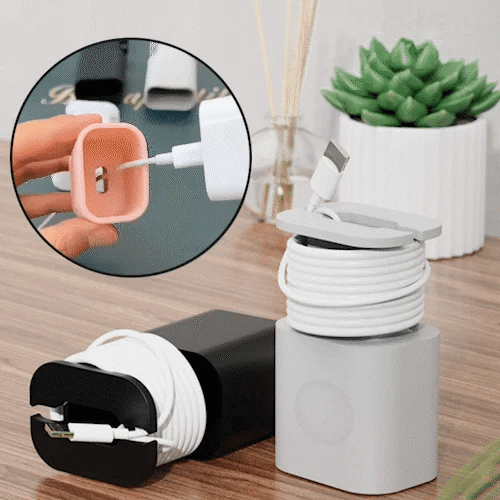 Practical 2-in-1 Silicone Charger Protector