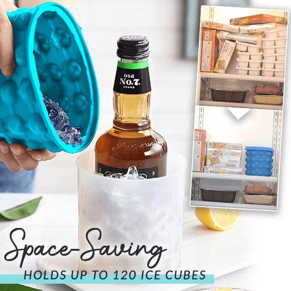 All-in-One Silicone Ice Cube Tray | Ice Cube Maker