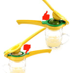 2-in-1 Aluminium Zitruspresse für Zitrone und Limette – Handpressgerät