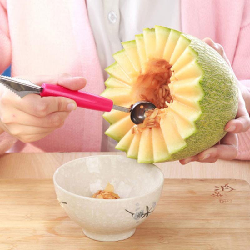 Eiskugel Löffel aus Edelstahl – Multifunktionales Schneidewerkzeug