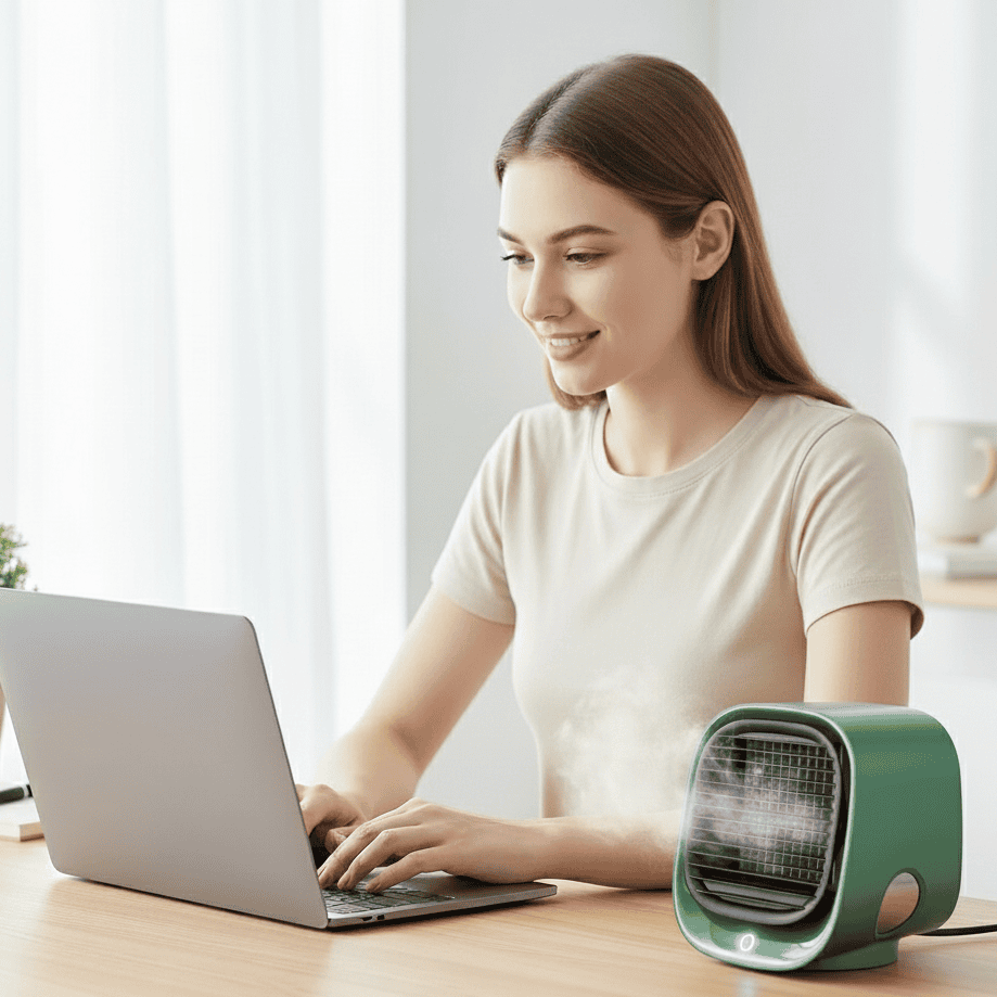 Kompakter Klimaregler und Luftbefeuchter – Energiesparend und Mobil
