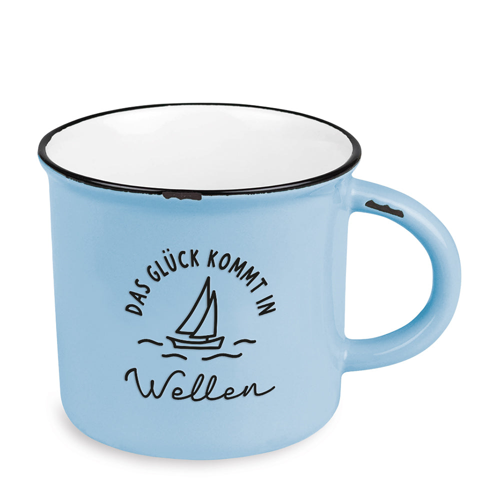 Ozeanliebe | Vintage-Tasse für Meeresfreunde