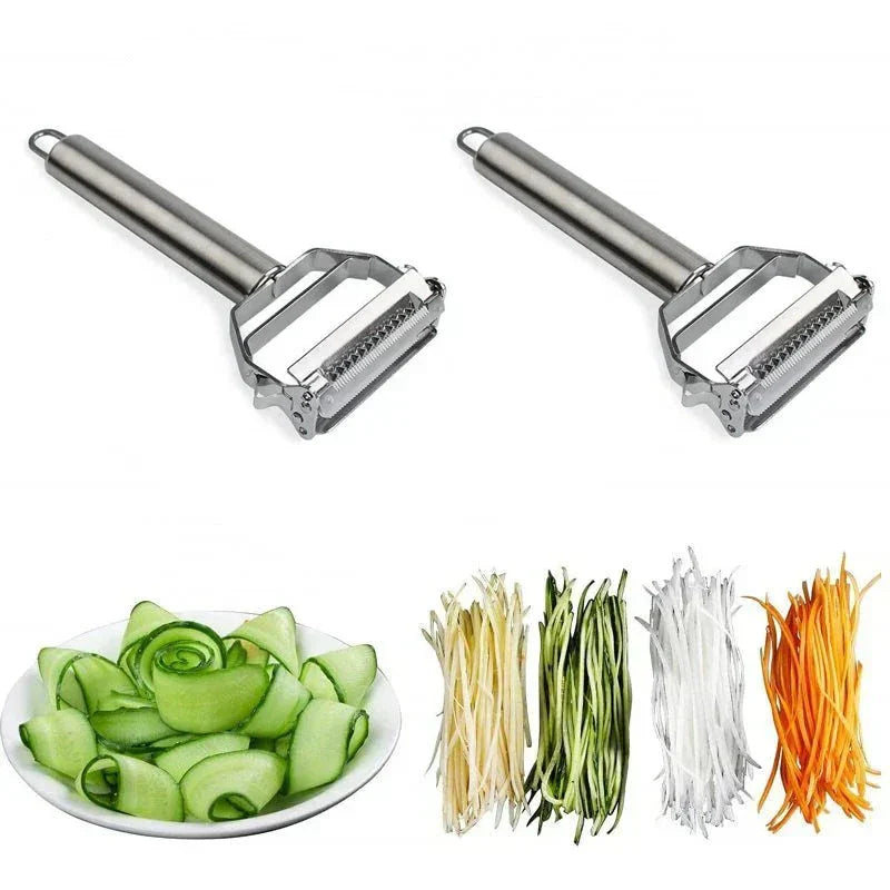 Stainless Steel Vegetable Peeler with Julienne Function – DuoSchaf