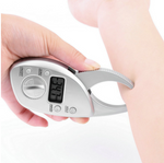 Digital body analysis scale with LCD display and comfortable handle