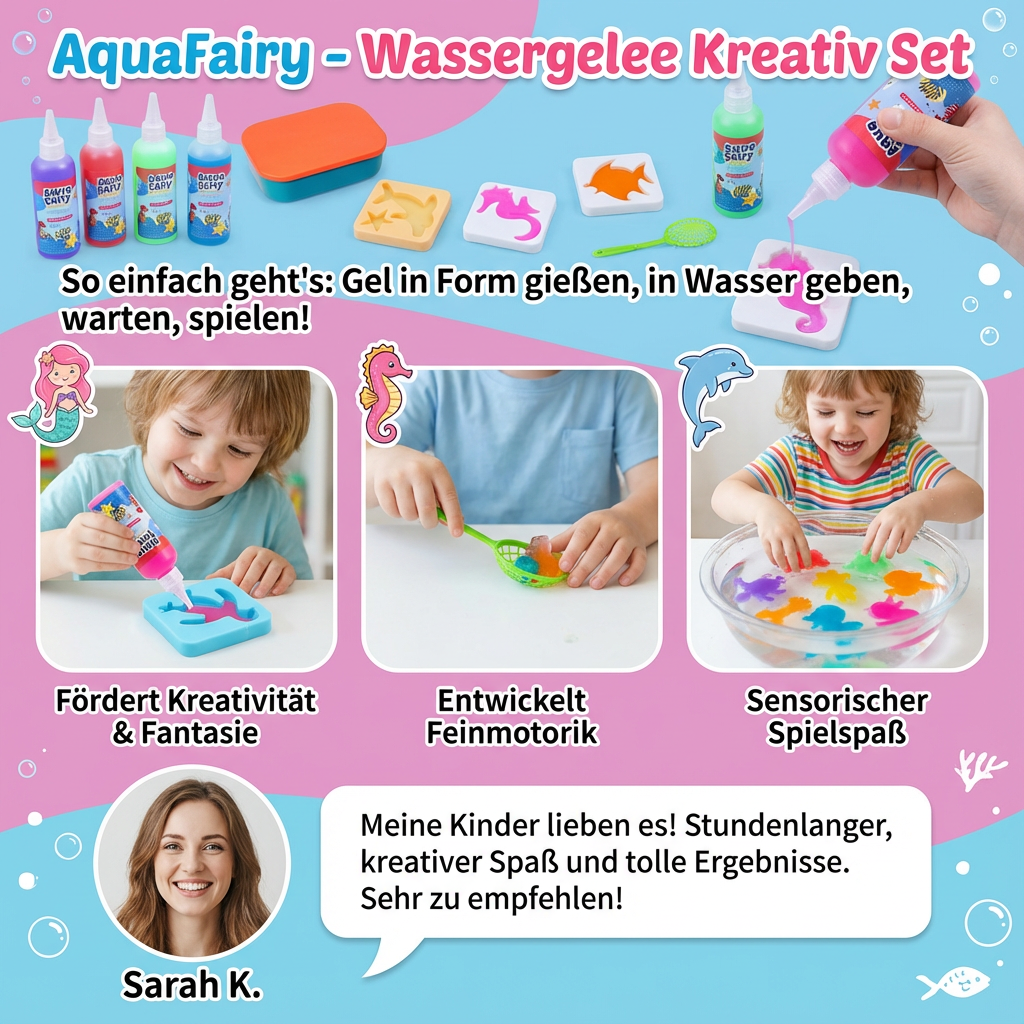 Kreativset mit Wassergelee für kreative Projekte