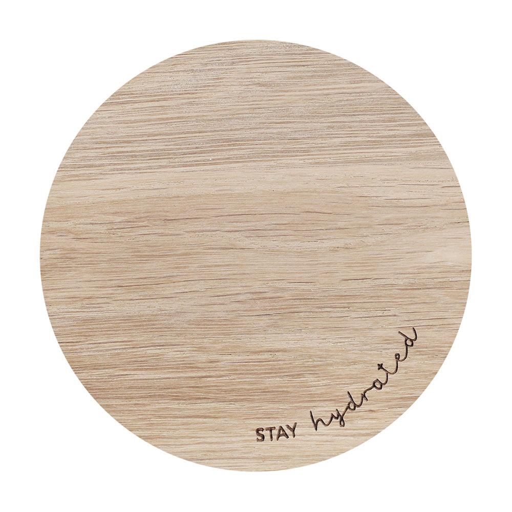 Elegant Oak Coasters for Stylish Drink Presentation