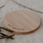 Elegant Oak Coasters for Stylish Drink Presentation