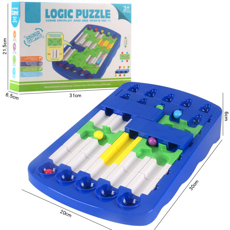 Logic and Learning Game with Marbles – Puzzle for Children