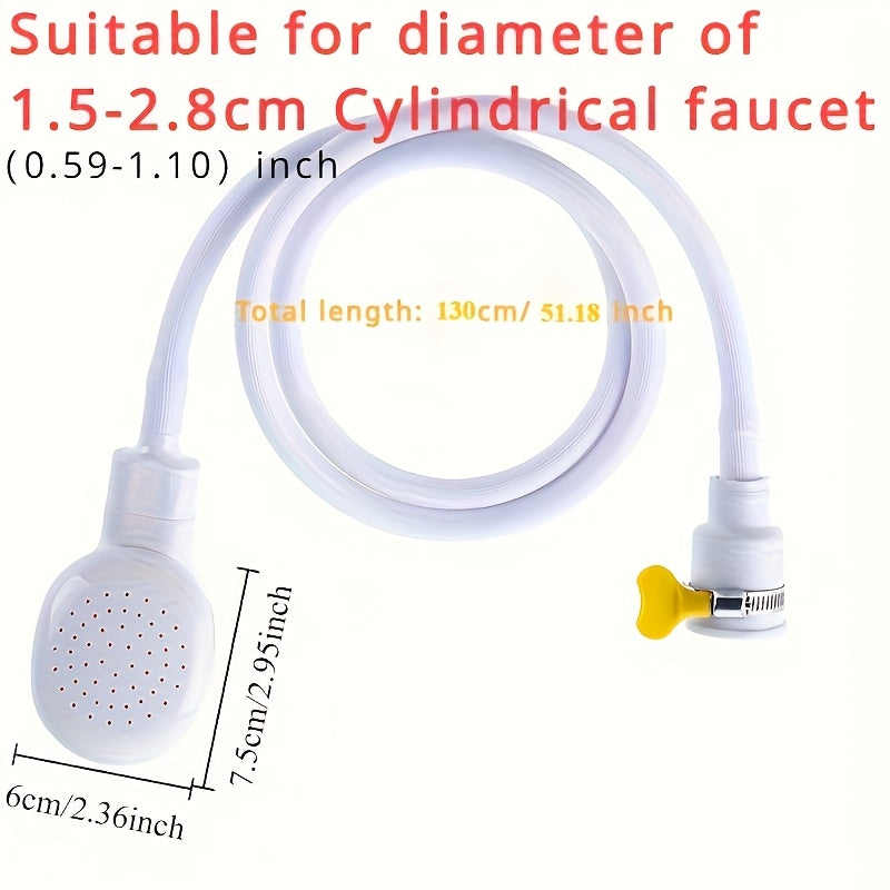 Multifunktionale Duschbrause mit flexiblem Schlauch für Haushalt