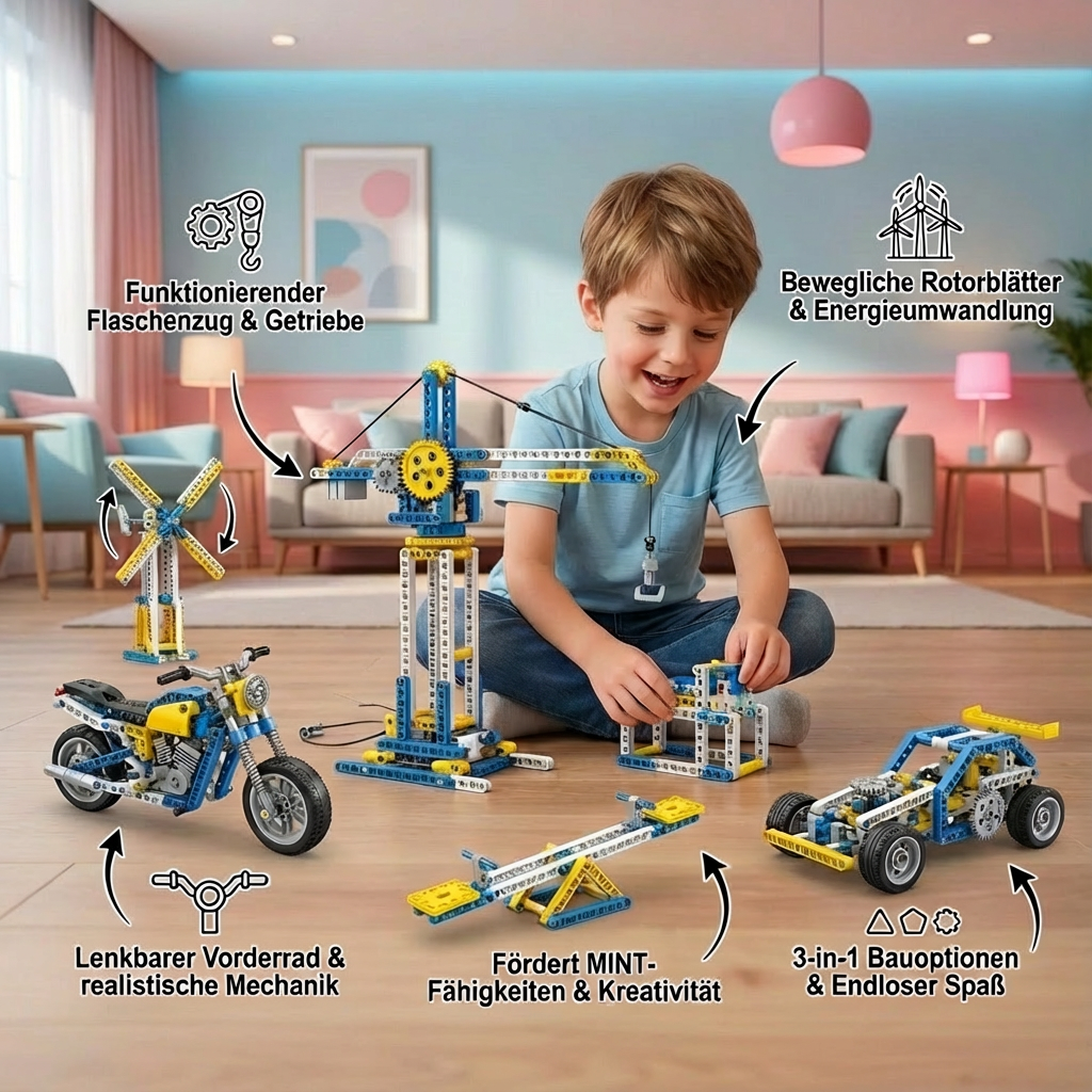 3-in-1 STEM Building Block Play Set