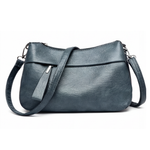 Comfortable faux leather shoulder bag – 3 compartments