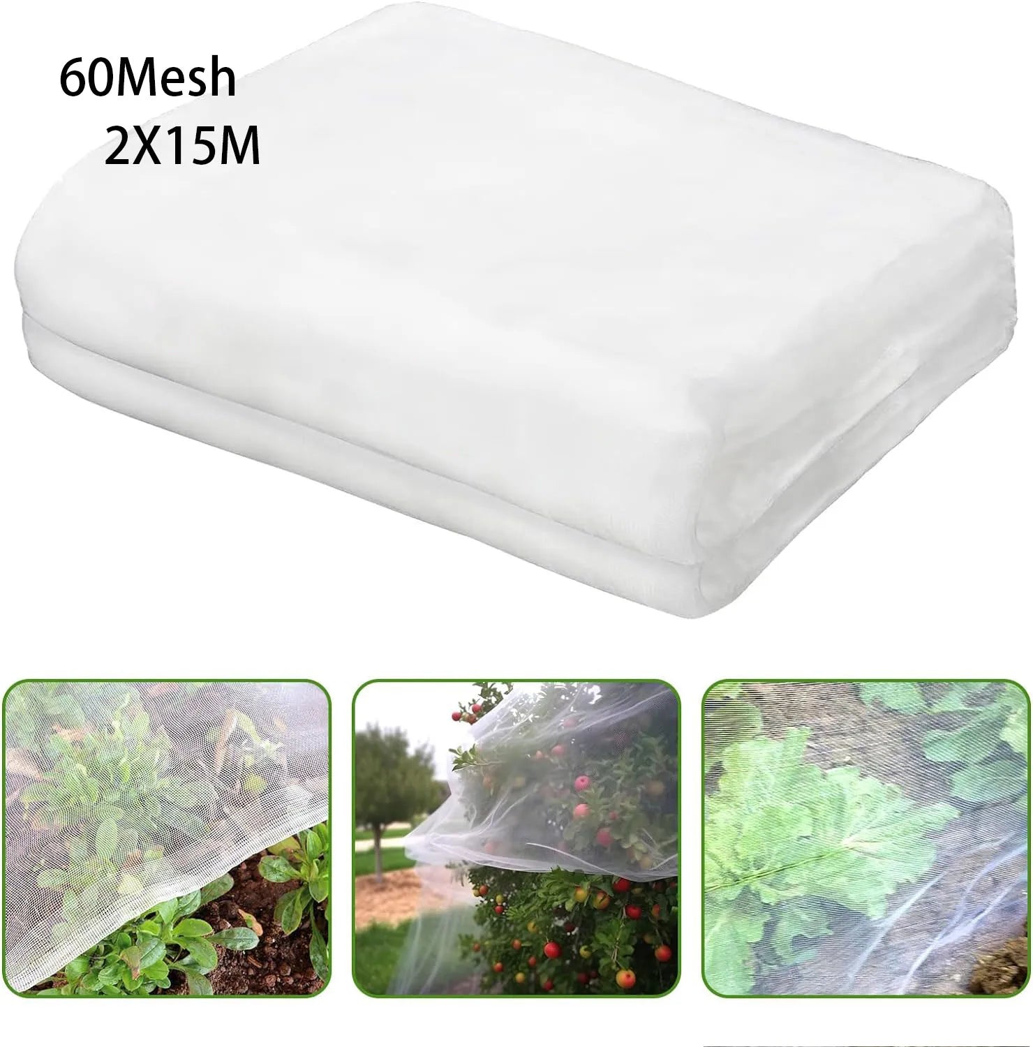 EcoGuard Pflanzen-Schutznetz | Robuster Insekten- und Vogelschutz | Lichtdurchlässig für Gemüse und Obst
