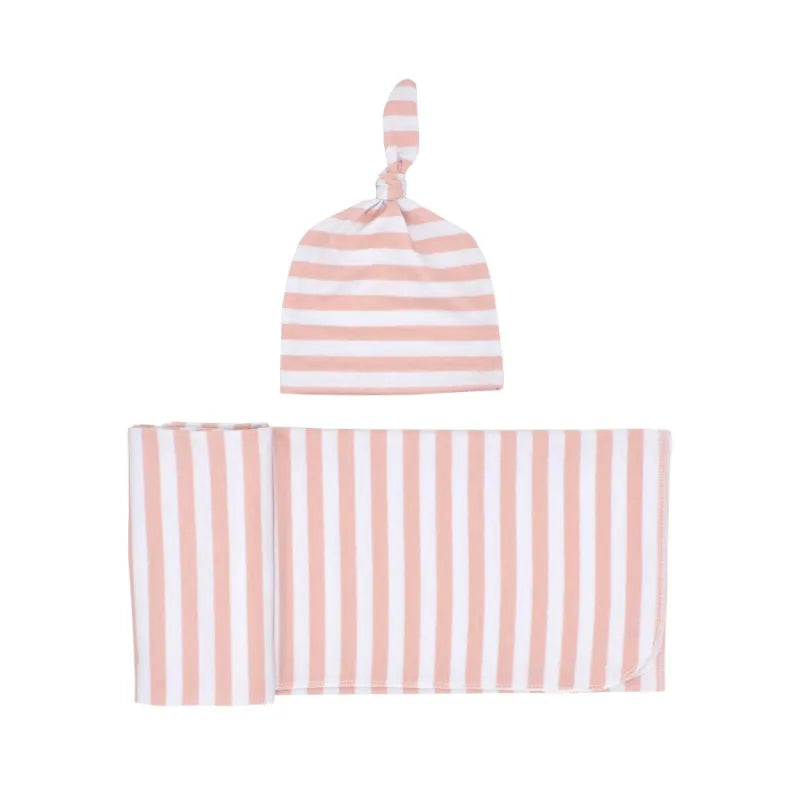 Swaddle and Hat Set – Gentle Swaddling Blanket for Newborns