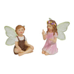 Zauberhafte Gartenfeen – Set mit 2 dekorativen Figuren