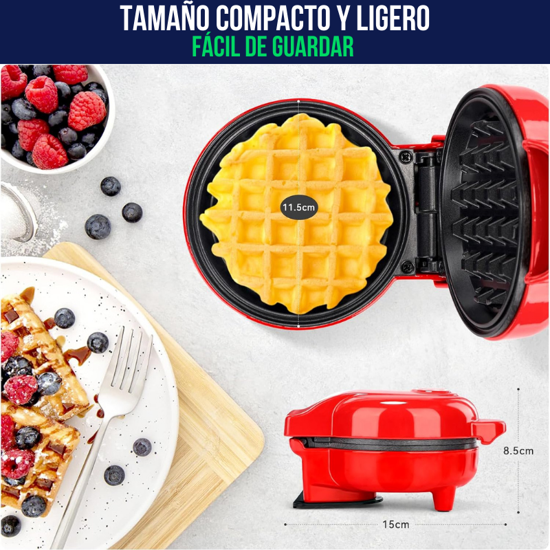 Kompakte Waffelzauber-Maschine für köstliche Snacks