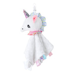 Cuddly cloth made from the softest plush with an integrated rattle