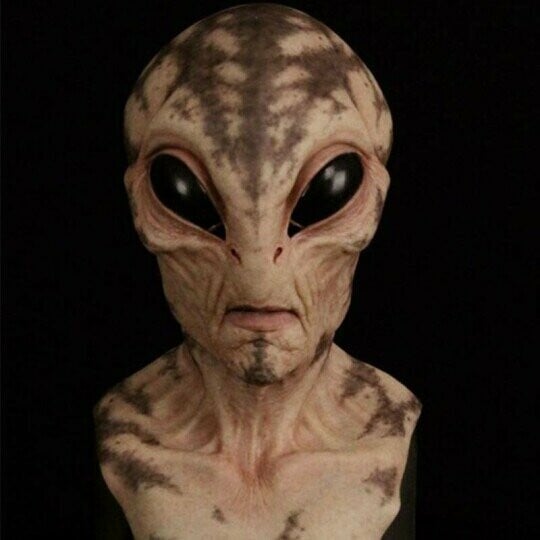 Realistische Halloween-Kostüm-Maske - Alien-Accessoire